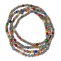 SWAROVSKI  rvs armbandenset met swarovski parels 4-delig