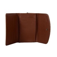 VINTAGE bruin leren portemonnee met koeienhuid PRE-ORDER