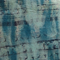 Damessjaal uit Nepal handgemaakt  blauwtinten