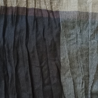 Herensjaal bruintinten met grijs en zwart