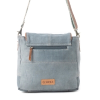 EXPLORER BLUE schoudertas canvas blauw