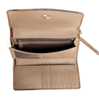 ANGELSTONE leren portemonnee bruin-offwhite ANGELSTONE leren portemonnee bruin-offwhite