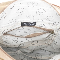 Vintage Cargo schoudertas beige canvas en leer