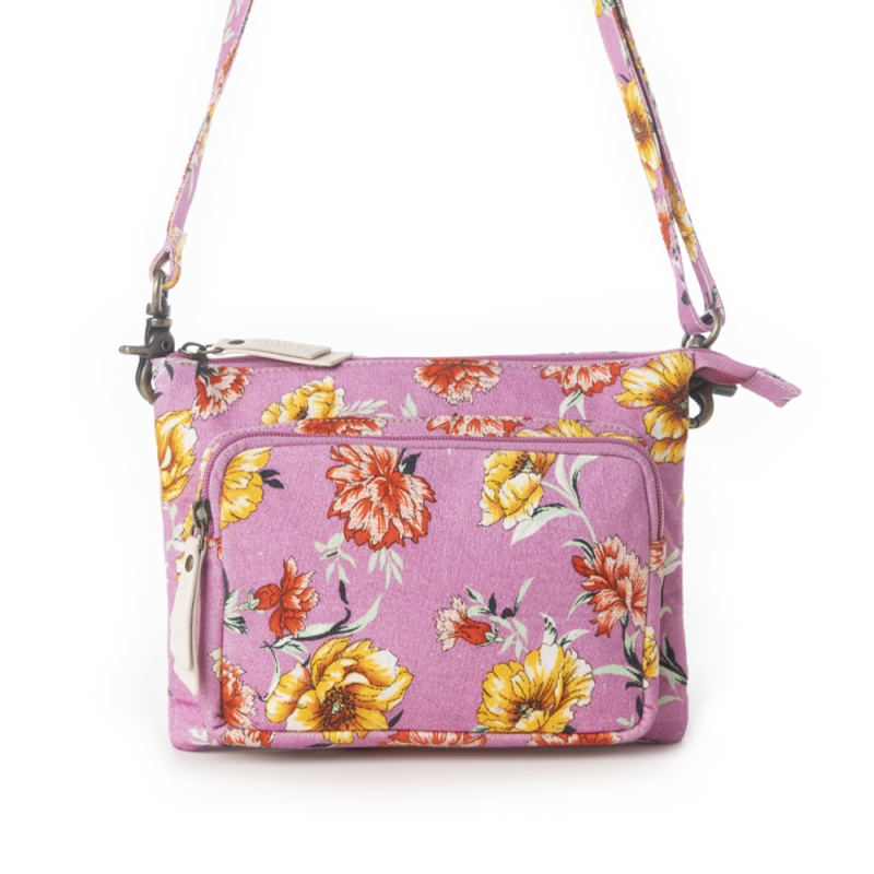 FLORABELLE crossbody  canvas roze