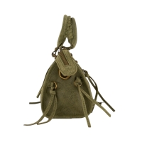 Yoni kleine leren crossbody handtas groen