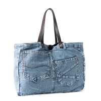 BILLYJEAN denim schoudertas blauw