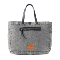BILLYJEAN denim schoudertas zwart