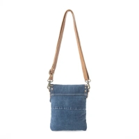 DAHLIA denim crossbody tas blauw