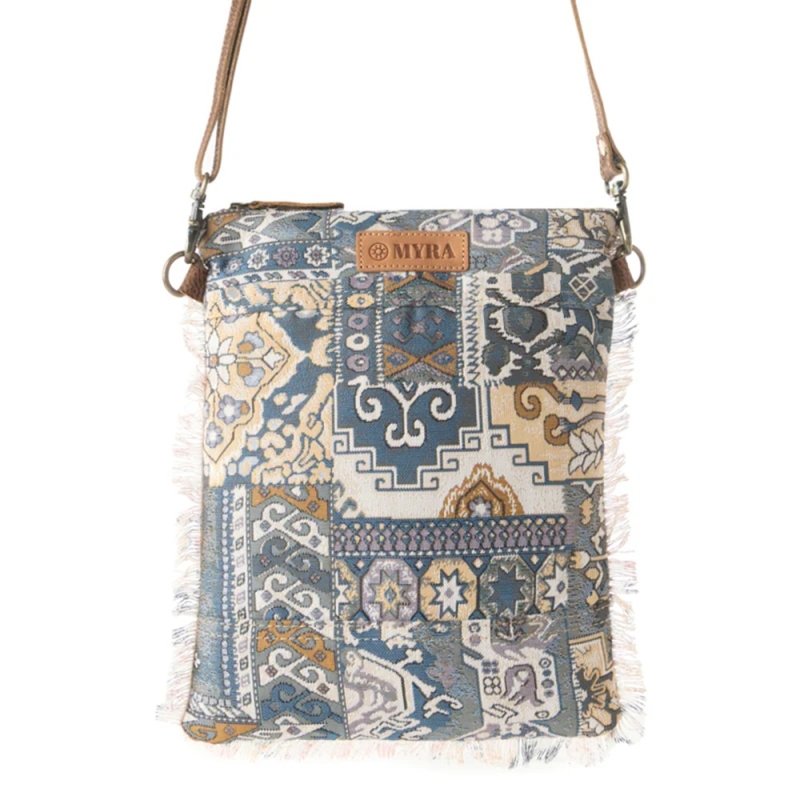 LOOM vintage crossbody schoudertas indigo